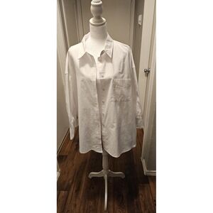 Tuckernuck Pomander Place White Button Down Shirt Sz XXL Capsule Wordrobe Preppy
